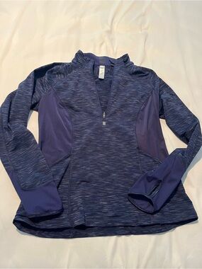 Lucy Women's Half-Zip Performance Pullover — Navy/Indigo